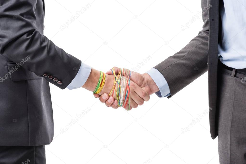 businessmen shaking hands