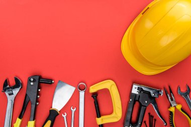 reparement tools and hard hat clipart