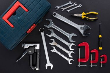 toolbox and reparement tools clipart