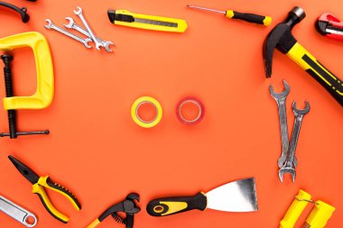 reparement tools and tape clipart