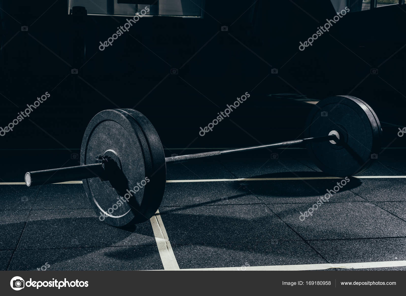 Barbell — Stock Photo © EdZbarzhyvetsky 169180958