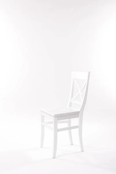 Sedia in legno bianco — Foto Stock