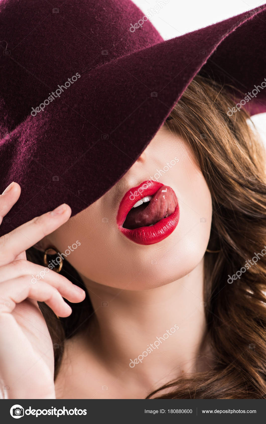 Out woman sticking tongue What Does