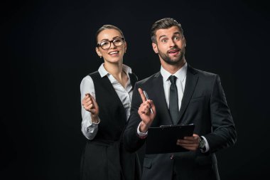 fikir sahip olmak ve evrak birlikte, siyah izole iş işgal