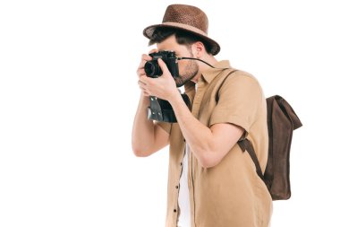 Isolated tourist clipart
