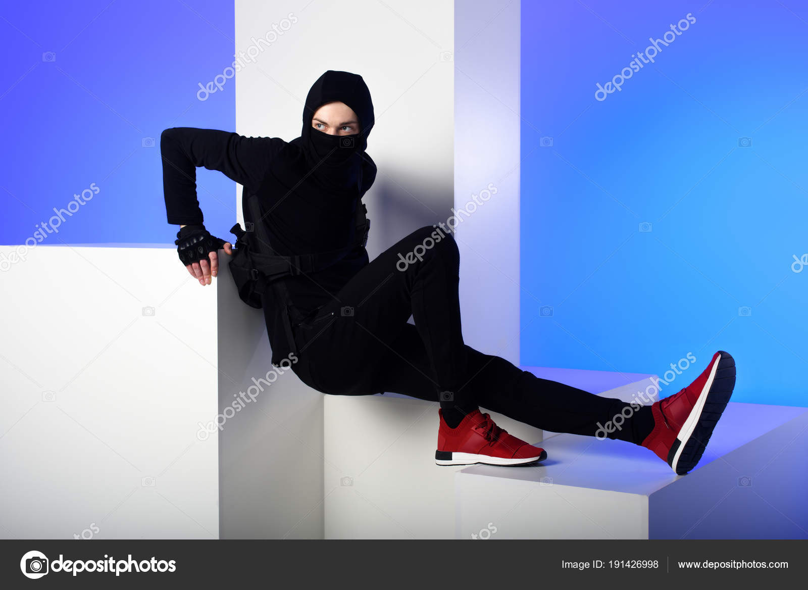 Ninja preto Fotos de Stock, Ninja preto Imagens sem royalties