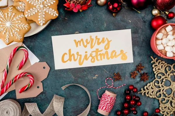Merry christmas card — Stock Photo