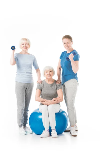 Three sportswomen — Stock Photo