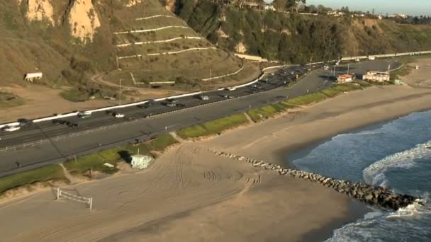 Californische kust vanuit de lucht — Stockvideo