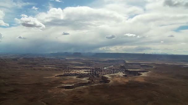 Cânion terras nuvem timelapse — Vídeo de Stock