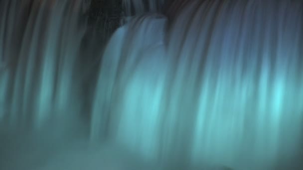 Gekleurde falls van niagara — Stockvideo