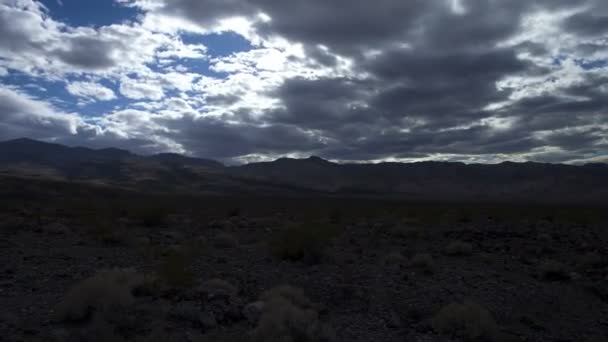 Death valley clouds — Stock Video