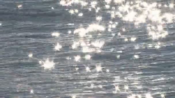 Shimmering light on ocean — Stock Video