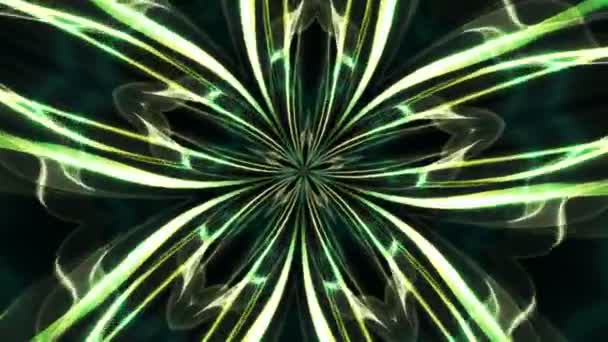 Flor de caleidoscópio giratório — Vídeo de Stock