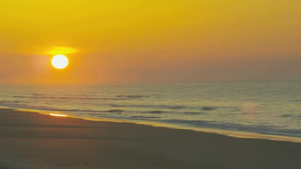 Sunset beach atış — Stok video