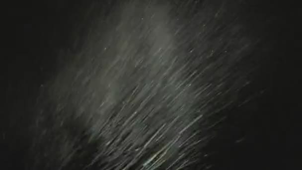 Ветреный шквал ночью — стоковое видео