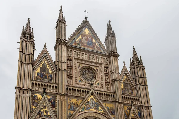 Собор Орвието Базилика Санта Мария Ассунта Важный Пример Романской Итальянской — стоковое фото