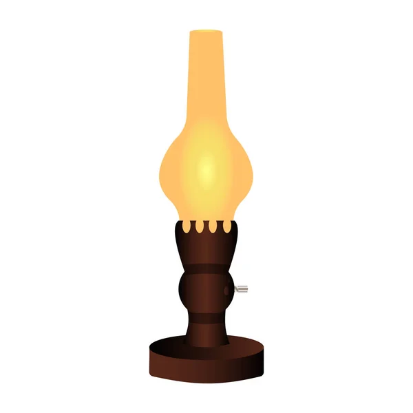 Vintage vecchia lampada. illustrazione vettoriale isolato — Vettoriale Stock