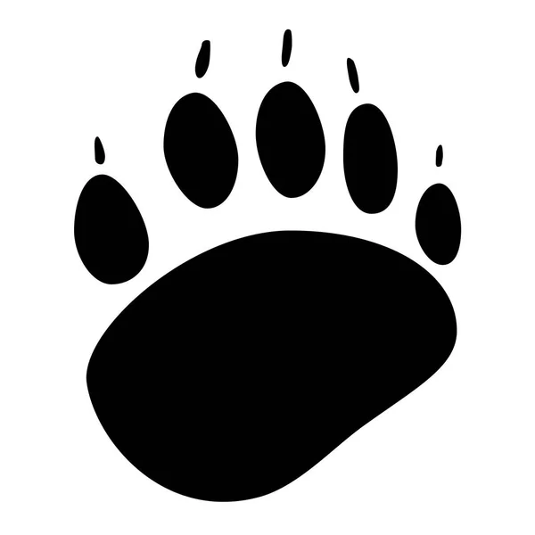 Tiere Fußabdruck Symbol. Vektor-Illustration isoliert auf weißem Hintergrund — Stockvektor