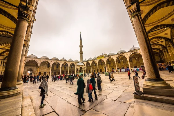 Blå moskén också kallas Sultan Ahmed Mosque eller Sultan Ahmet moskén i Istanbul, Turkiet. — Stockfoto