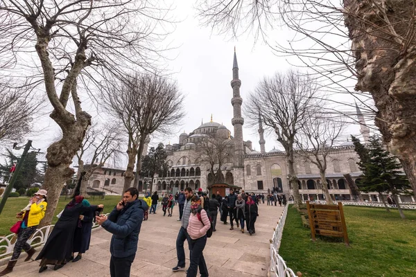 Голубая мечеть также называется Мечеть Султана Ахмеда или Мечеть Султана Ахмета в Стамбуле, Турция . — стоковое фото