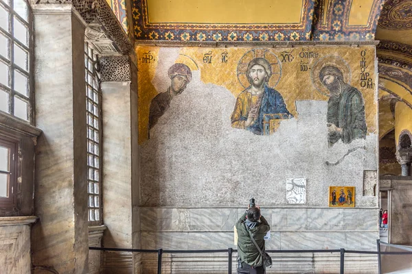 Hagia Sophia, grecki prawosławny patriarchalnej Bazyliki chrześcijańskiej lub Kościół w Istanbul, Turcja — Zdjęcie stockowe