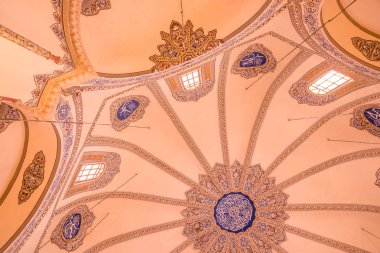 İç Dekorasyon görünümü ve küçük Ayasofya'nın sanat 527-536 içinde Aziz Sergius kilise olarak inşa ve Bacchus ve bir camiye dönüştürülmüş