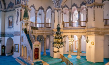 İç Dekorasyon görünümü ve küçük Ayasofya'nın sanat 527-536 içinde Aziz Sergius kilise olarak inşa ve Bacchus ve bir camiye dönüştürülmüş
