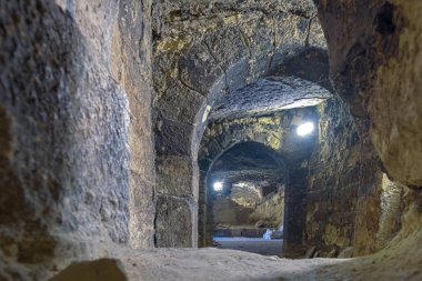 Aya Tekla yeraltı mağara Kilisesi olarak da bilinen Saint Aya Ayatekla Silifke, Mersin, Türkiye.