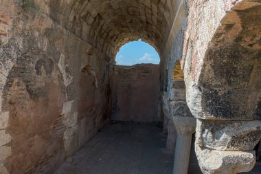  Silifke, Mersin, Türkiye Aya Tekla su depolamak için kullanılan Sarnıcı görünümünü.