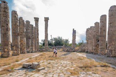 Zeus Tapınağı'nda yer alan antik, Silifke, Mersin, Türkiye antik antik kenti