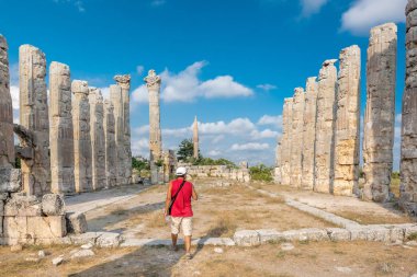 Zeus Tapınağı'nda yer alan antik, Silifke, Mersin, Türkiye antik antik kenti