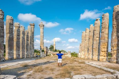 Zeus Tapınağı'nda yer alan antik, Silifke, Mersin, Türkiye antik antik kenti