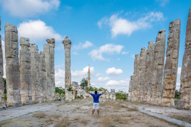Zeus Tapınağı'nda yer alan antik, Silifke, Mersin, Türkiye antik antik kenti