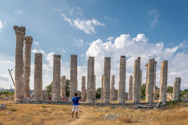 Zeus Tapınağı'nda yer alan antik, Silifke, Mersin, Türkiye antik antik kenti