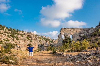 Olba antik kenti yer alan antik, Silifke, Mersin, Türkiye