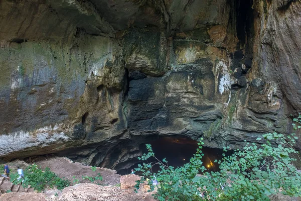 Interno della grotta di Chasm of Heaven nel distretto di Silifke, Mersin Turchia — Foto Stock