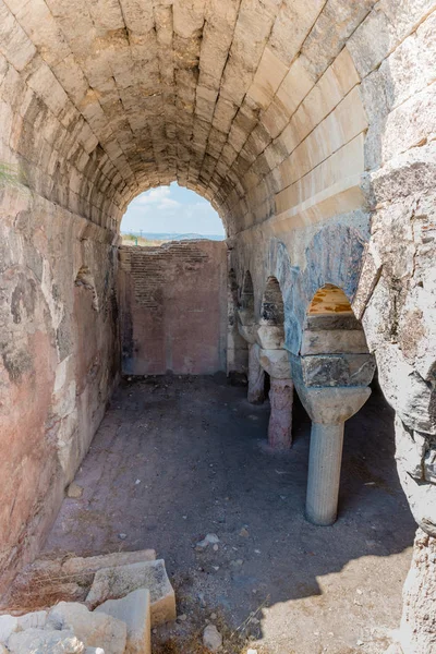 View of Cistern used for storing water at Aya Tekla in Silifke, Mersin, Turkey . — стоковое фото