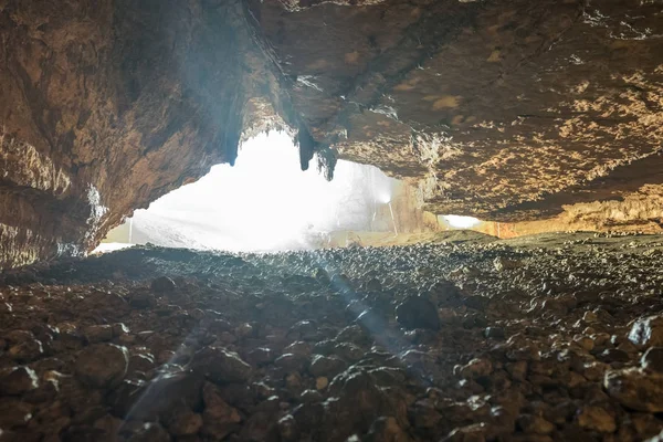 Silifke 地区的天堂峡谷洞穴内部。梅尔辛土耳其 — 图库照片