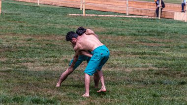 Kimliği belirsiz kişi şalvar (shalvar veya salvar) guresi,(kuroshio/wrestling) gerçekleştirin. Salvar güreş geleneksel Türk güreş bir türüdür. Istanbul, Türkiye, 13,201 olabilir