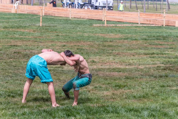 Personas Identificadas Realizan Shalwar Shalvar Salvar Guresi Kuroshio Lucha Libre — Foto de Stock