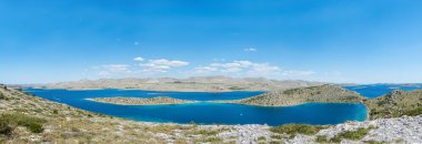 Panoramik Kornati adaları, Hırvatistan, Adriyatik Denizi: Sibenik, Hırvatistan, Milli Parkı 28,2017 olabilir