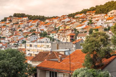 Sibenik eski kasaba görünümünden Barone kale: Sibenik Hırvatistan, 29,2017 olabilir