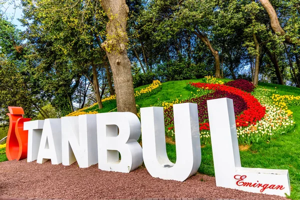 Emirgan Parkı Sarıyer Semtinde Yer Alan Tarihi Bir Kent Parkı — Stok fotoğraf