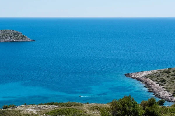 Letecký Pohled Kornatské Ostrovy Národní Park Chorvatsku Jadranské Moře Šibenik — Stock fotografie