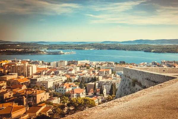 Sibenik의 파노라마 요새에서 Sibenik 크로아티아 2017 — 스톡 사진