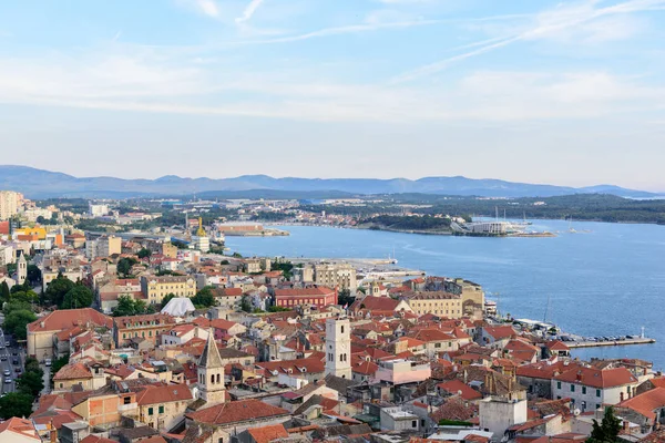 Sibenik eski kasaba görünümünden St. Michael kale: Sibenik Hırvatistan, 29,2017 olabilir