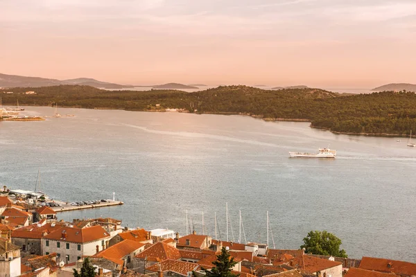 Sibenik eski kasaba görünümünden St. Michael kale: Sibenik Hırvatistan, 29,2017 olabilir