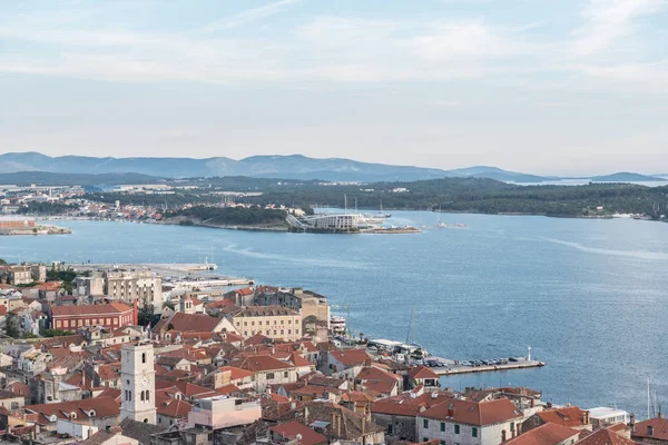Sibenik eski kasaba görünümünden St. Michael kale: Sibenik Hırvatistan, 29,2017 olabilir