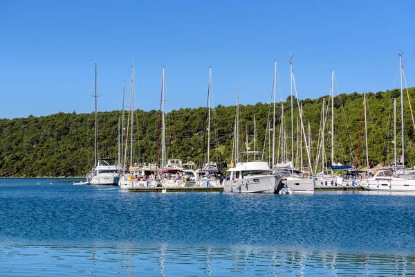 Puerto Paisaje Urbano Skradin Skradin Una Pequeña Ciudad Medieval Entrada — Foto de Stock